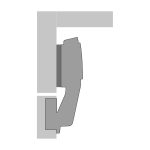 Sensys 90&deg; - angle hinge W90 with integrated Silent System, for screwing on (-) - Image 3