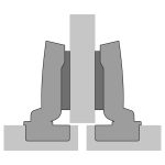 Sensys 95&deg; - hinge with integrated Silent System , Full overlay,thick door hinge, door thickness up to 32 mm, for screwing on (-) - Image 3