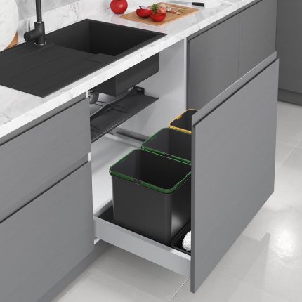 S-2565-A  STARAX  اكسسوار سلة مهملات 36+3 لتر جارور 90سم