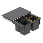 S-2385-A  STARAX اكسسوار سلة مهملات 60سم تثبيت وجه خشب 41 لتر - Image 2