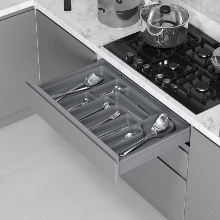 S-2289-A  STARAX تقطيع معالق بلاستيك سكني داكن 80سم